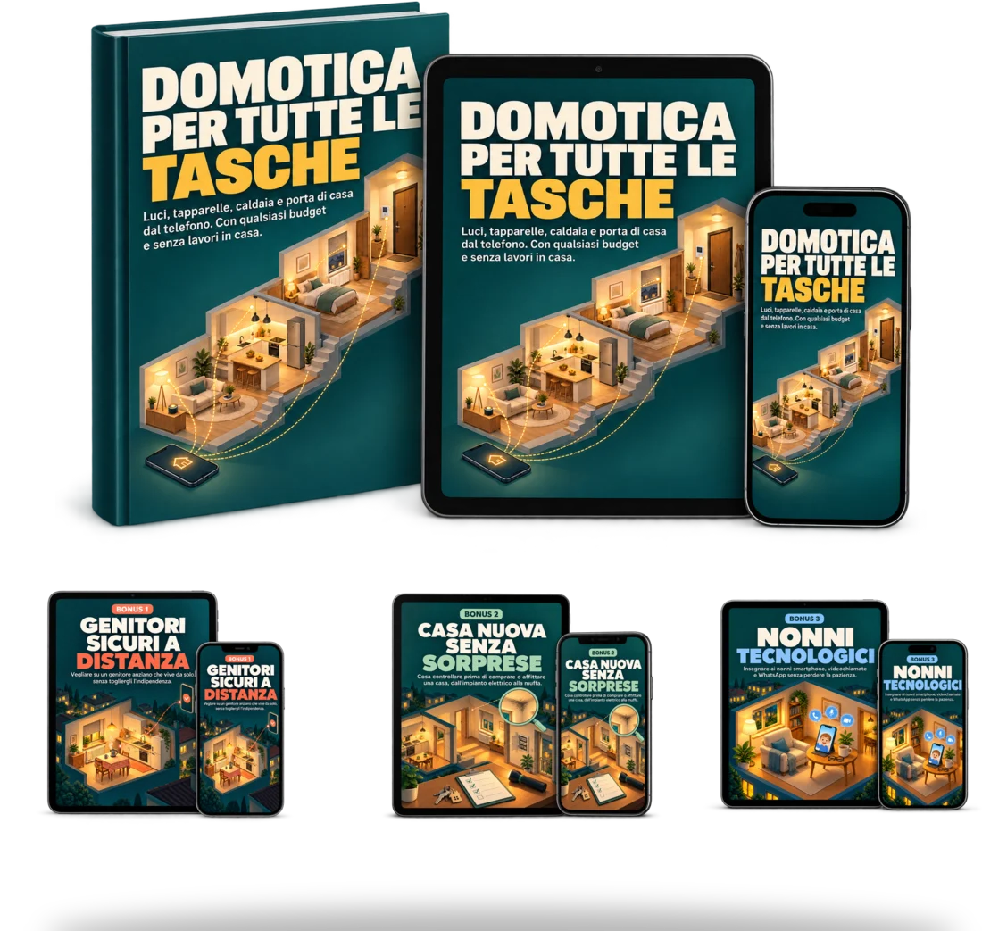 La guida e i tre bonus su libro, tablet e telefono